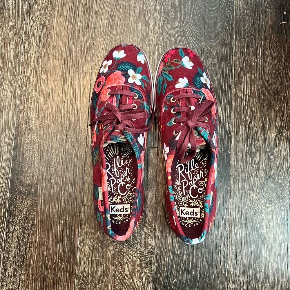 KEDS SIZE 7M SHOE, RIFLE PAPER CO. EDITION